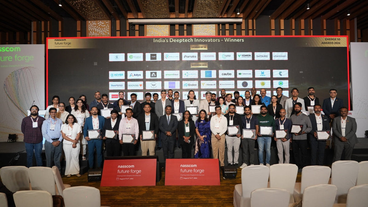 Avaana celebrates 3 portfolio companies - Dreamfly, Amperehour and Intello Labs - for recognized at the NASSCOM Emerge 50 Awards